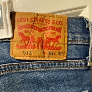 Levi's 513 Slim Straight Men's Size 36 x 32
